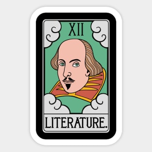 Shakespeare English Literature Tarot Card Funny Sticker